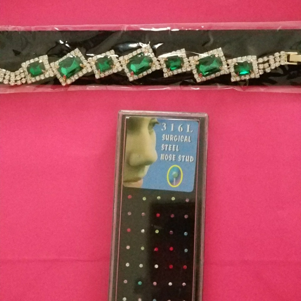 Bracelet with nose stud